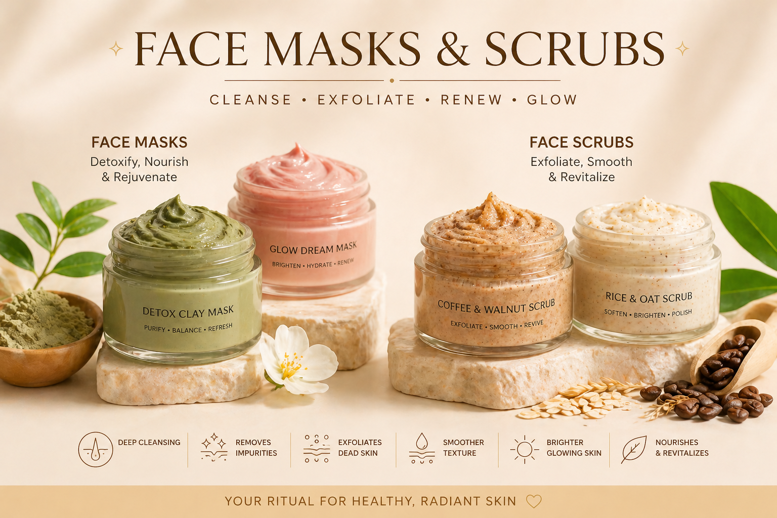 Face Mask and Scrubs
